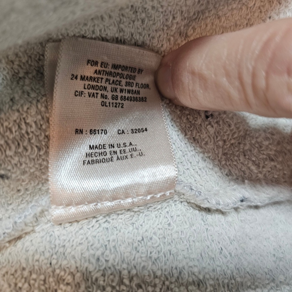 Anthropologie Saturday Sunday Women's Gray Marled Knit Draped Moto Jacket Size M - Picture 5 of 7
